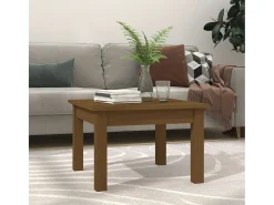 Mesa de centro | Mesa de apoio 45x45x30 cm pinho maciço mel^ Mesa De Centro