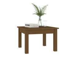 Mesa de centro | Mesa de apoio 45x45x30 cm pinho maciço mel^ Mesa De Centro