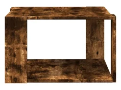 Mesa de centro | Mesa de apoio 51.5x51.5x30cm derivados madeira carvalho fumado^ Mesa De Centro