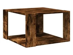 Mesa de centro | Mesa de apoio 51.5x51.5x30cm derivados madeira carvalho fumado^ Mesa De Centro