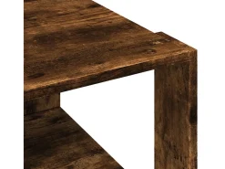 Mesa de centro | Mesa de apoio 51.5x51.5x30cm derivados madeira carvalho fumado^ Mesa De Centro