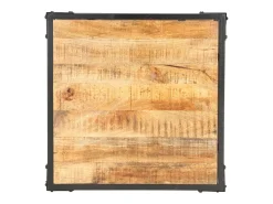 Mesa de centro | Mesa de apoio | Mesa de café 60x60x35 cm madeira de mangueira maciça^ Mesa De Centro