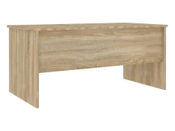 Mesa de centro | Mesa de apoio102x50.5x46.5cm madeira processada carvalho sonoma^ Mesa De Centro