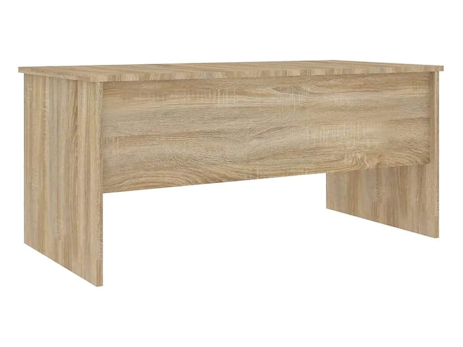 Mesa de centro | Mesa de apoio102x50.5x46.5cm madeira processada carvalho sonoma^ Mesa De Centro