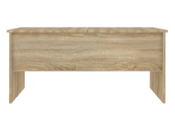 Mesa de centro | Mesa de apoio102x50.5x46.5cm madeira processada carvalho sonoma^ Mesa De Centro
