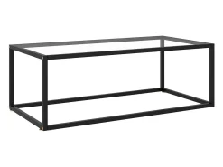 Mesa de centro | Mesa de apoio 100x50x35 cm vidro temperado^ Mesa De Centro
