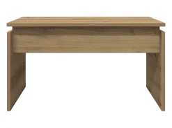Mesa De Centro* Mesa de centro | Mesa de apoio 68x50x38 cm deriv. madeira carvalho artisiano Castanho