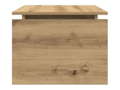 Mesa De Centro* Mesa de centro | Mesa de apoio 68x50x38 cm deriv. madeira carvalho artisiano Castanho