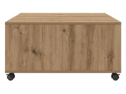 Mesa de centro | Mesa de apoio carvalho artisiano 75x75x38 cm^ Mesa De Centro
