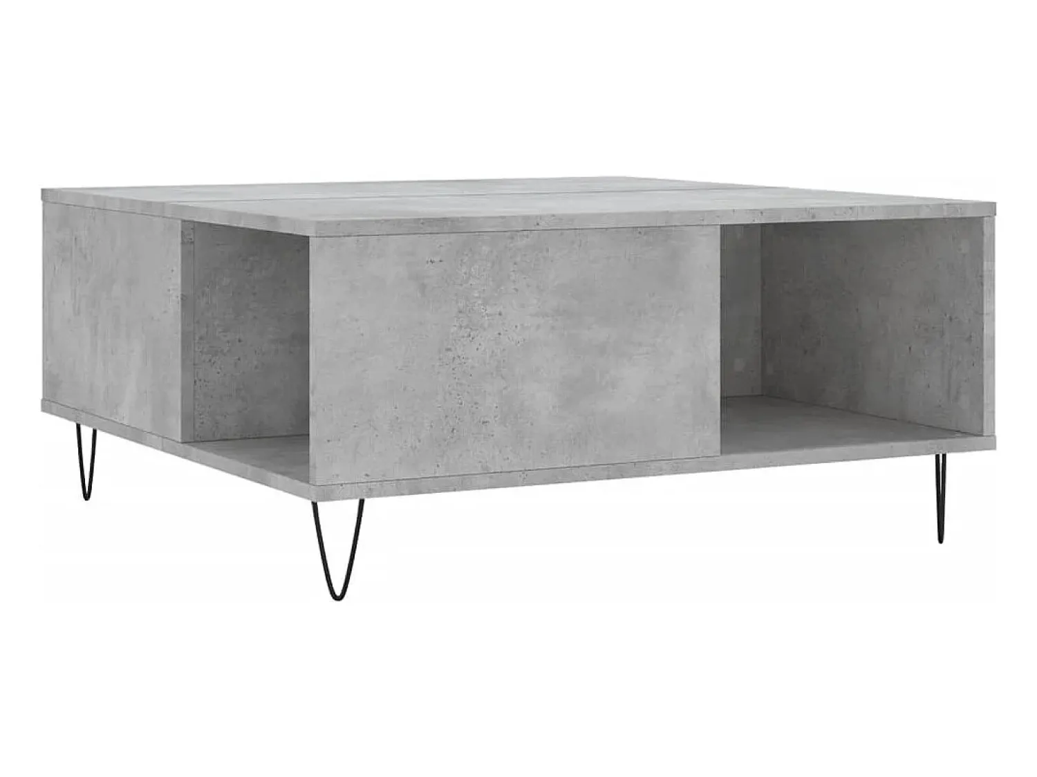 Sale Mesa de centro | Mesa de apoio 80x80x36.5 cm derivados madeira cimento Cinzento