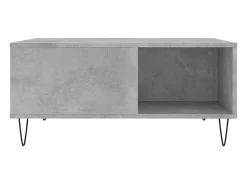 Sale Mesa de centro | Mesa de apoio 80x80x36.5 cm derivados madeira cimento Cinzento