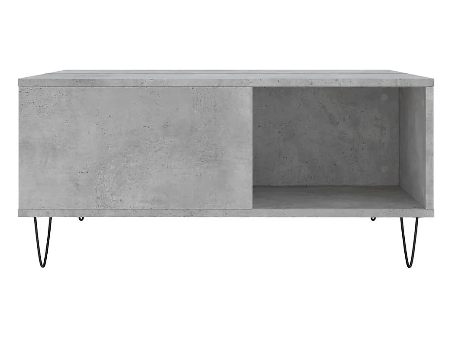Sale Mesa de centro | Mesa de apoio 80x80x36.5 cm derivados madeira cimento Cinzento