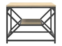 Mesa De Centro| Mesa de centro | Mesa de apoio | Mesa de café Carvalho sonoma 51x50x40 cm Castanho