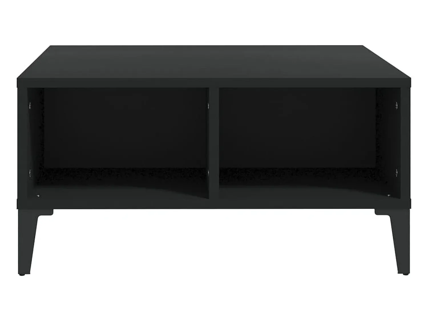 Mesa De Centro* Mesa de centro | Mesa de apoio 60x60x30 cm contraplacado Preto
