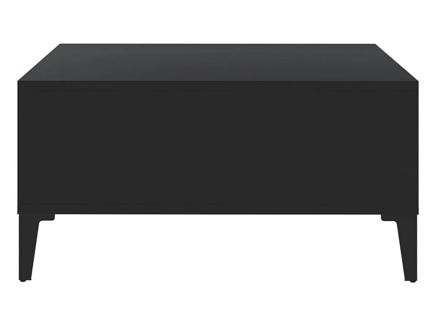 Mesa De Centro* Mesa de centro | Mesa de apoio 60x60x30 cm contraplacado Preto