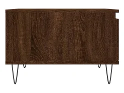Mesa De Centro| Mesa de centro | Mesa de apoio 55x55x36.5cm derivados madeira carvalho Castanho