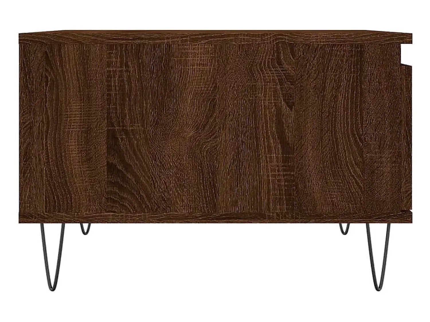 Mesa De Centro| Mesa de centro | Mesa de apoio 55x55x36.5cm derivados madeira carvalho Castanho