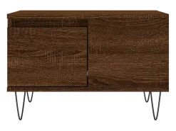 Mesa De Centro| Mesa de centro | Mesa de apoio 55x55x36.5cm derivados madeira carvalho Castanho