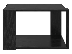 Mesa De Centro| Mesa de centro | Mesa de apoio Carvalho 51.5x51.5x30 cm Preto