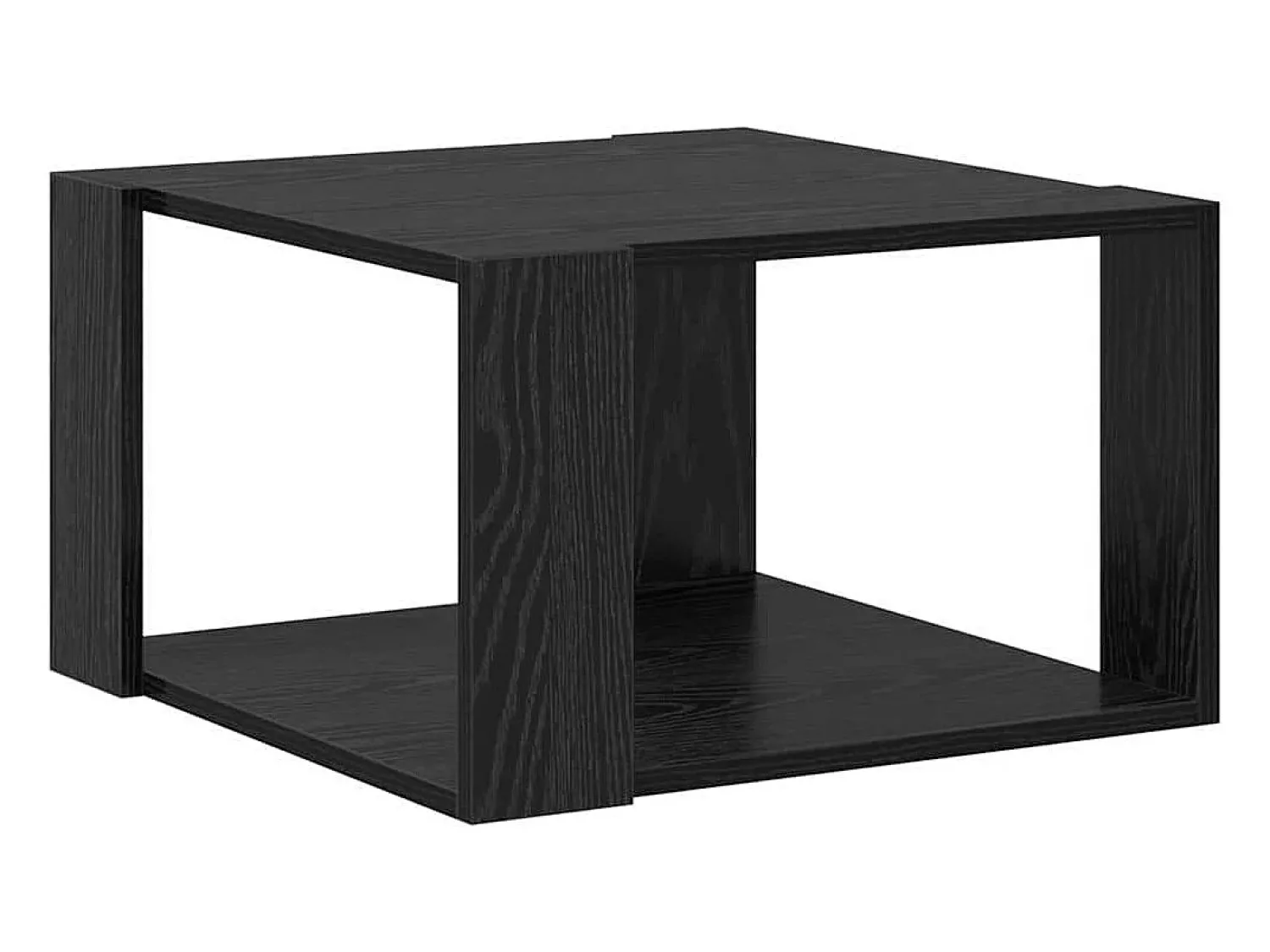 Mesa De Centro| Mesa de centro | Mesa de apoio Carvalho 51.5x51.5x30 cm Preto
