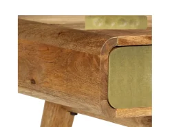 Mesa De Centro* Mesa de centro | Mesa de apoio madeira de mangueira maciça 90x50x40 cm Castanho