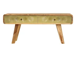 Mesa De Centro* Mesa de centro | Mesa de apoio madeira de mangueira maciça 90x50x40 cm Castanho