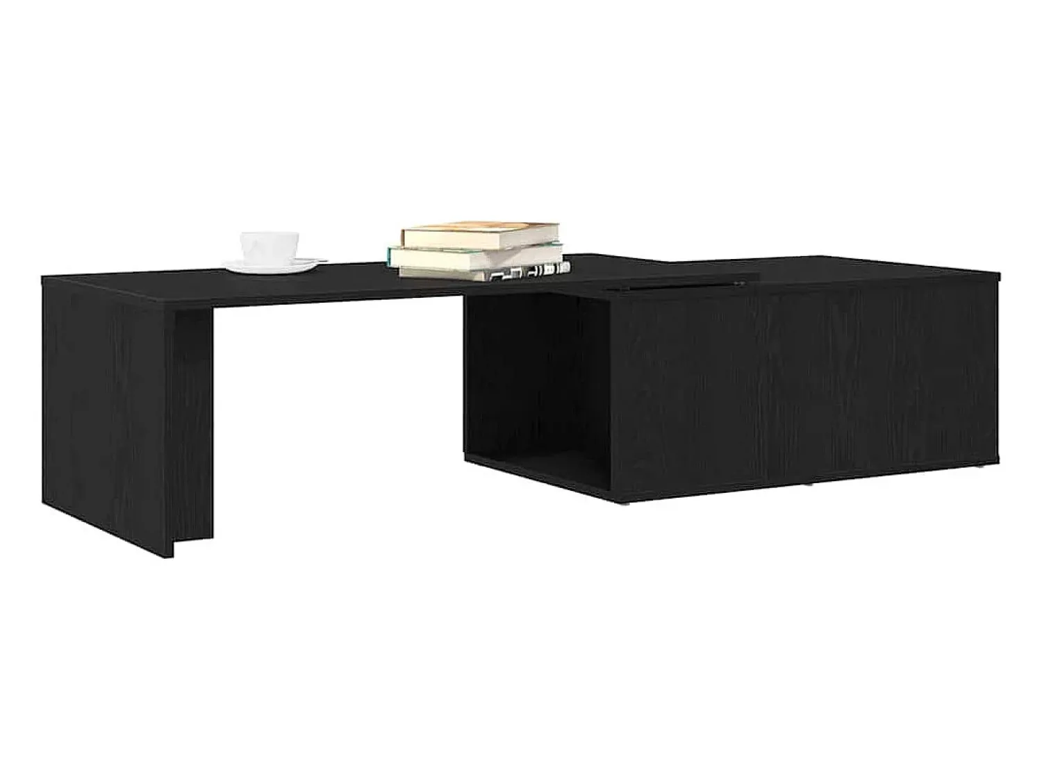 Mesa De Centro| Mesa de centro | Mesa de apoio Carvalho 150x50x35 cm Preto