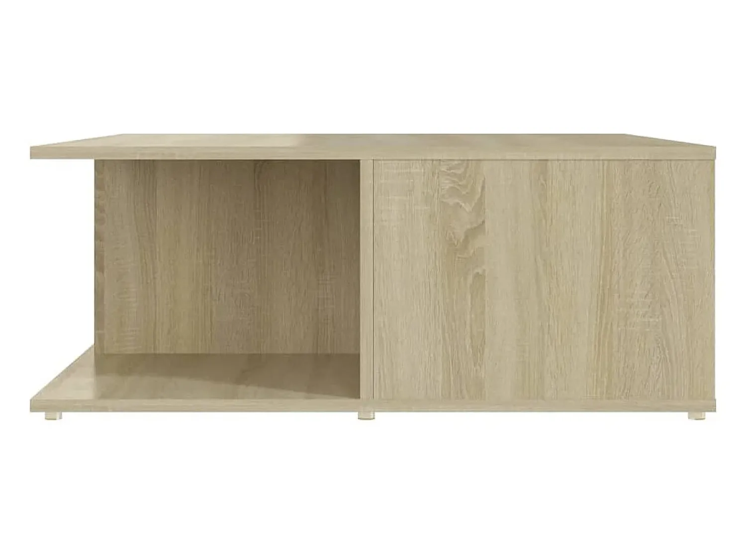 Mesa De Centro* Mesa de centro | Mesa de apoio 80x80x31 cm derivados de madeira carvalho sonoma Castanho