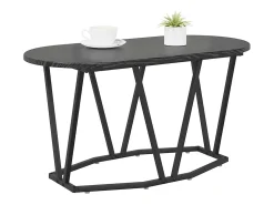 Mesa De Centro| Mesa de centro | Mesa de apoio Carvalho 80x40x40.5 cm Preto