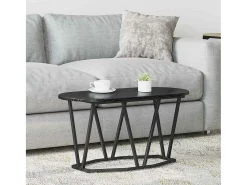 Mesa De Centro| Mesa de centro | Mesa de apoio Carvalho 80x40x40.5 cm Preto