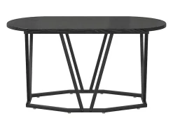Mesa De Centro| Mesa de centro | Mesa de apoio Carvalho 80x40x40.5 cm Preto