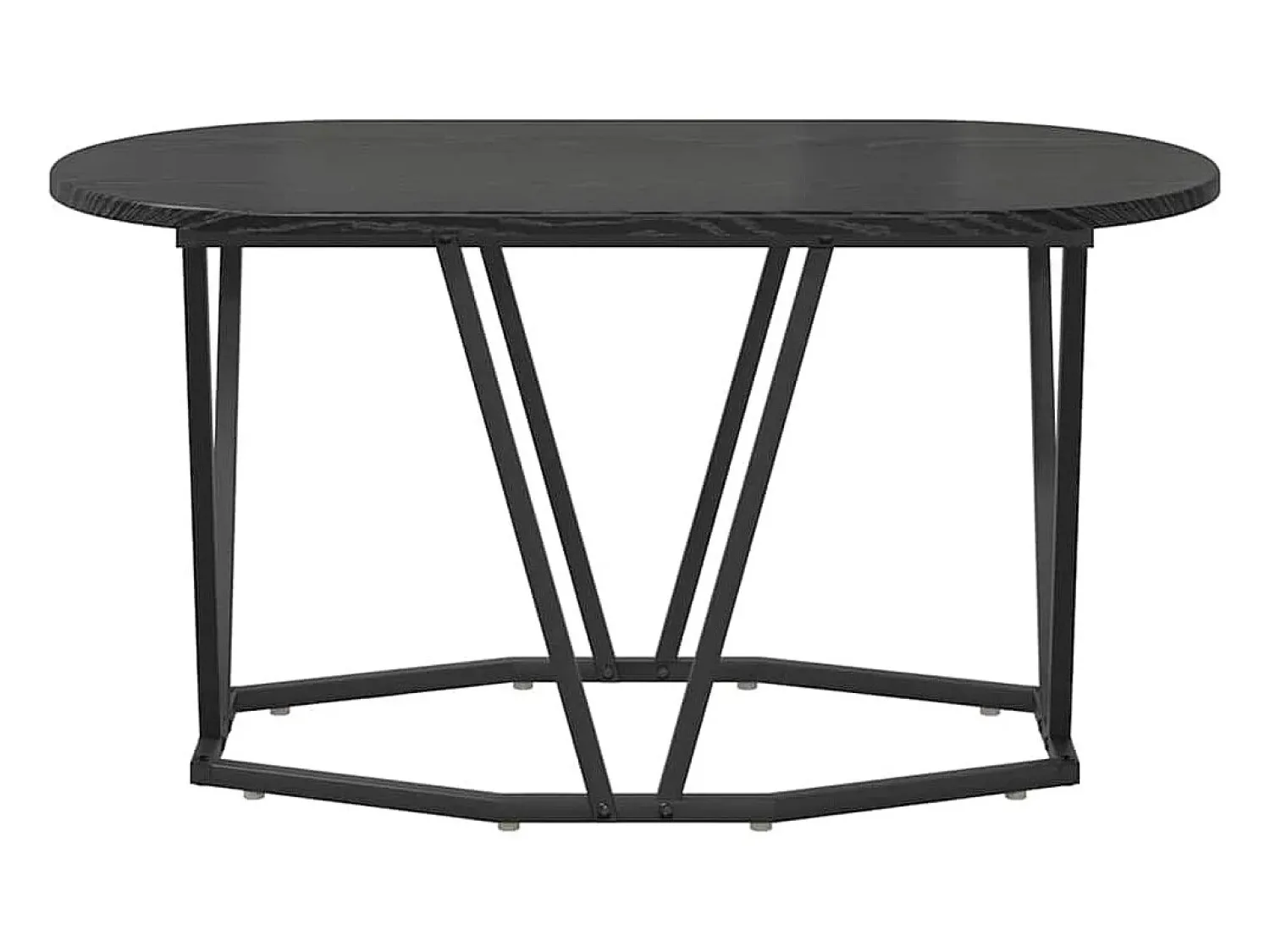 Mesa De Centro| Mesa de centro | Mesa de apoio Carvalho 80x40x40.5 cm Preto