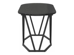 Mesa De Centro| Mesa de centro | Mesa de apoio Carvalho 80x40x40.5 cm Preto
