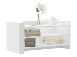 Outlet Mesa de centro | Mesa de apoio 100x50x50 cm derivados de madeira Branco