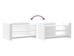Outlet Mesa de centro | Mesa de apoio 100x50x50 cm derivados de madeira Branco