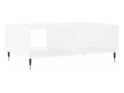 Mesa De Centro* Mesa de centro | Mesa de apoio 90x60x35 cm derivados de madeira Branco