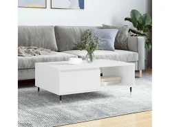 Mesa De Centro* Mesa de centro | Mesa de apoio 90x60x35 cm derivados de madeira Branco