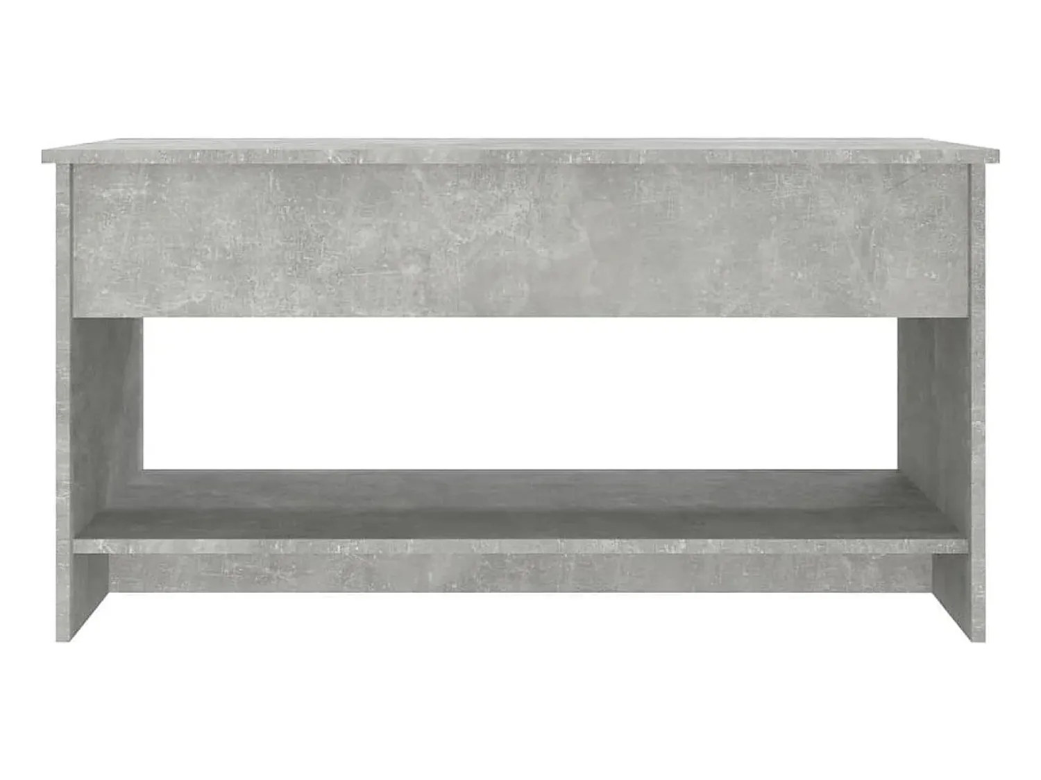 Mesa De Centro| Mesa de centro | Mesa de apoio 102x50x52.5cm madeira processada cinza cimento Cinzento