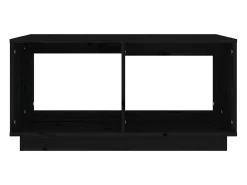 Mesa De Centro* Mesa de centro | Mesa de apoio 80x50x40 cm madeira de pinho maciça Preto