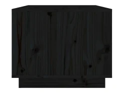 Mesa De Centro* Mesa de centro | Mesa de apoio 80x50x40 cm madeira de pinho maciça Preto