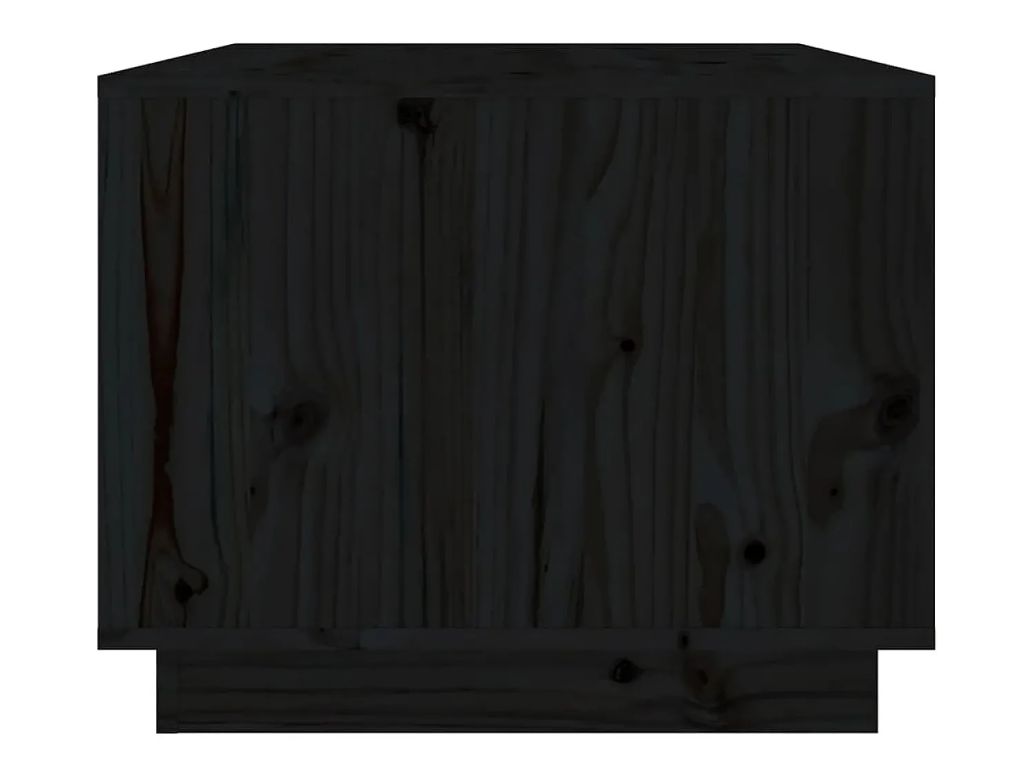 Mesa De Centro* Mesa de centro | Mesa de apoio 80x50x40 cm madeira de pinho maciça Preto