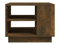 Mesa De Centro| Mesa de centro | Mesa de apoio 55x55x43 cm derivados de madeira carvalho fumado Castanho