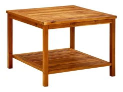Mesa de centro | Mesa de apoio | Mesa de café 60x60x45 cm madeira de acácia maciça^ Mesa De Centro