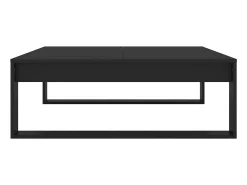 Mesa de centro | Mesa de apoio 100x100x35 cm derivados de madeira Preto