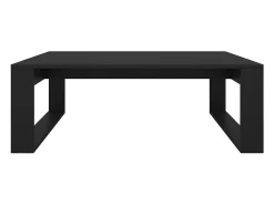 Mesa de centro | Mesa de apoio 100x100x35 cm derivados de madeira Preto
