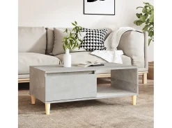 Mesa de centro | Mesa de apoio 90x50x36.5 cm derivados madeira cimento^ Mesa De Centro