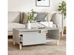 Mesa de centro | Mesa de apoio 90x50x36.5 cm derivados madeira cimento^ Mesa De Centro