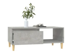 Mesa de centro | Mesa de apoio 90x50x36.5 cm derivados madeira cimento^ Mesa De Centro