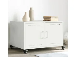 Best Mesa de centro | Mesa de apoio 68x50x43.5 cm aço Branco