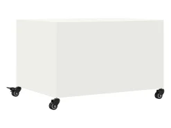 Best Mesa de centro | Mesa de apoio 68x50x43.5 cm aço Branco